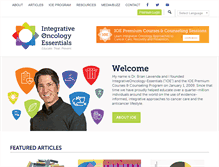 Tablet Screenshot of integrativeoncology-essentials.com